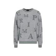 Blå Ull Crew-Neck Sweater