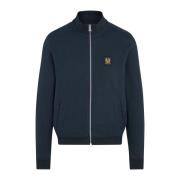 Marineblå Zip-Through Sweatshirt