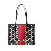 Disney Krem Blomst Jacquard Stripe Tote