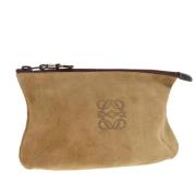 Pre-owned Suede pouches