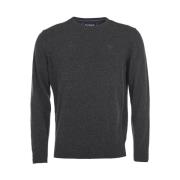 Essential Lambswool Crew Sweater i kullgrå