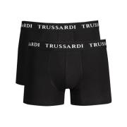 Sort Bomull Boxer Briefs Pakke