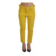 Gule Straight Leg Jeans for Kvinner