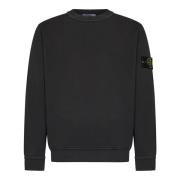 Grå Bomullsfleece Crewneck Sweatshirt