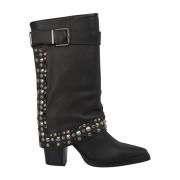 Studded gaiter boot