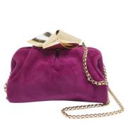 Pre-owned Suede clutches