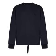 Blå Sweatshirt Aw24 Avslappet Stil