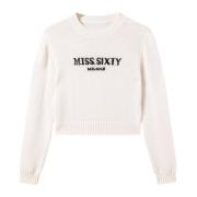 Offwhite Pullover Genser med Premium Ull og Kashmir Blanding