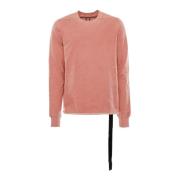 Crewneck Sweatshirt med ribbestrikkede detaljer