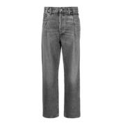 Fold Waistband Jeans