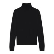 Sort Turtleneck Genser