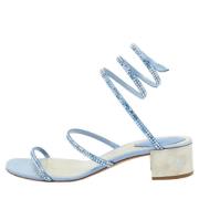 Pre-owned Satin sandals