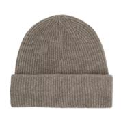 Ribbestrikket Alpakka Ull Beanie