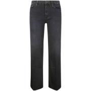 Fray Wide Leg Denim Jeans