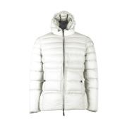 Reversibel hettejakke nylon puffer