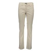 Stilig Beige Slim-Fit Jeansbukse