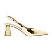 Gull Patent Slingback Pumps