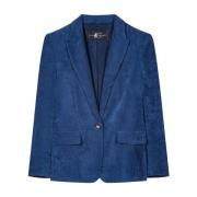 Corduroy Casual Blazer Klassisk Krage