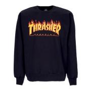 Flame Crewneck Sweatshirt Svart/Gul