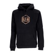 Svart Logo Hoodie med Kengurulomme