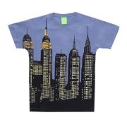 New York Skyline Tee Blå T-skjorte