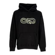 Svart Baseball Hoodie Lettvekts Sweatshirt