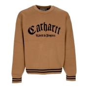 Onyx Crew-Neck Sweater Brun/Svart Herre