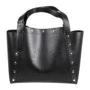 Svart Studded Tote Bag