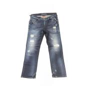 Blå Slim Fit Bomull Jeans