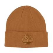 Brodert Beanie Lue i Hvete