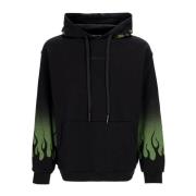 Flames Hoodie Svart/Grønn