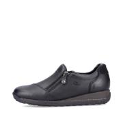 Svarte slip-on sko