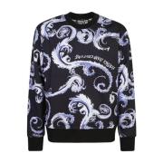 Barocco Print Crew Neck Sweater