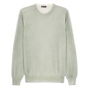 Luksus Cashmere Crew-Neck Strikkeplagg