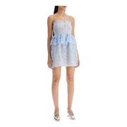 Floral Organza Lace Mini Dress