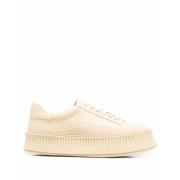 Beige Chunky-Sole Mote Trainers