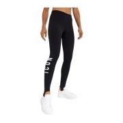 Sort Logo Leggings Stilig Passform