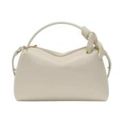 Beige Lær Corner Bag