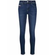 Blå Skinny Jeans Casual Stil