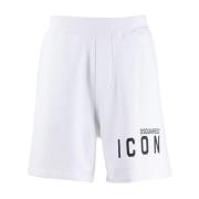 Bomull Logo Bermuda Shorts