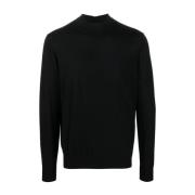 Elegant Svart Herre Sweatshirt