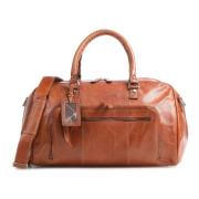 Munich Weekendbag i Cognac Skinn