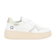 Step Calf Hvit Skinn Sneaker