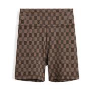 Mørk Mahogni Athletic Shorts Slim-Fit