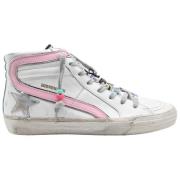 Hvit Rosa Slide Sneakers