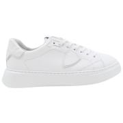 Temple Low Sneakers i hvitt skinn