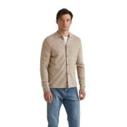 Khaki Morris Stockholm Merino Knitted Shirt Skjorter