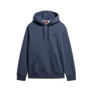 Navy Melange Essential Logo Hoodie