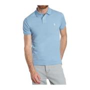 Blå Polo Ralph Lauren Short Sleeve Knit Pique