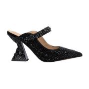 Pumps med strass